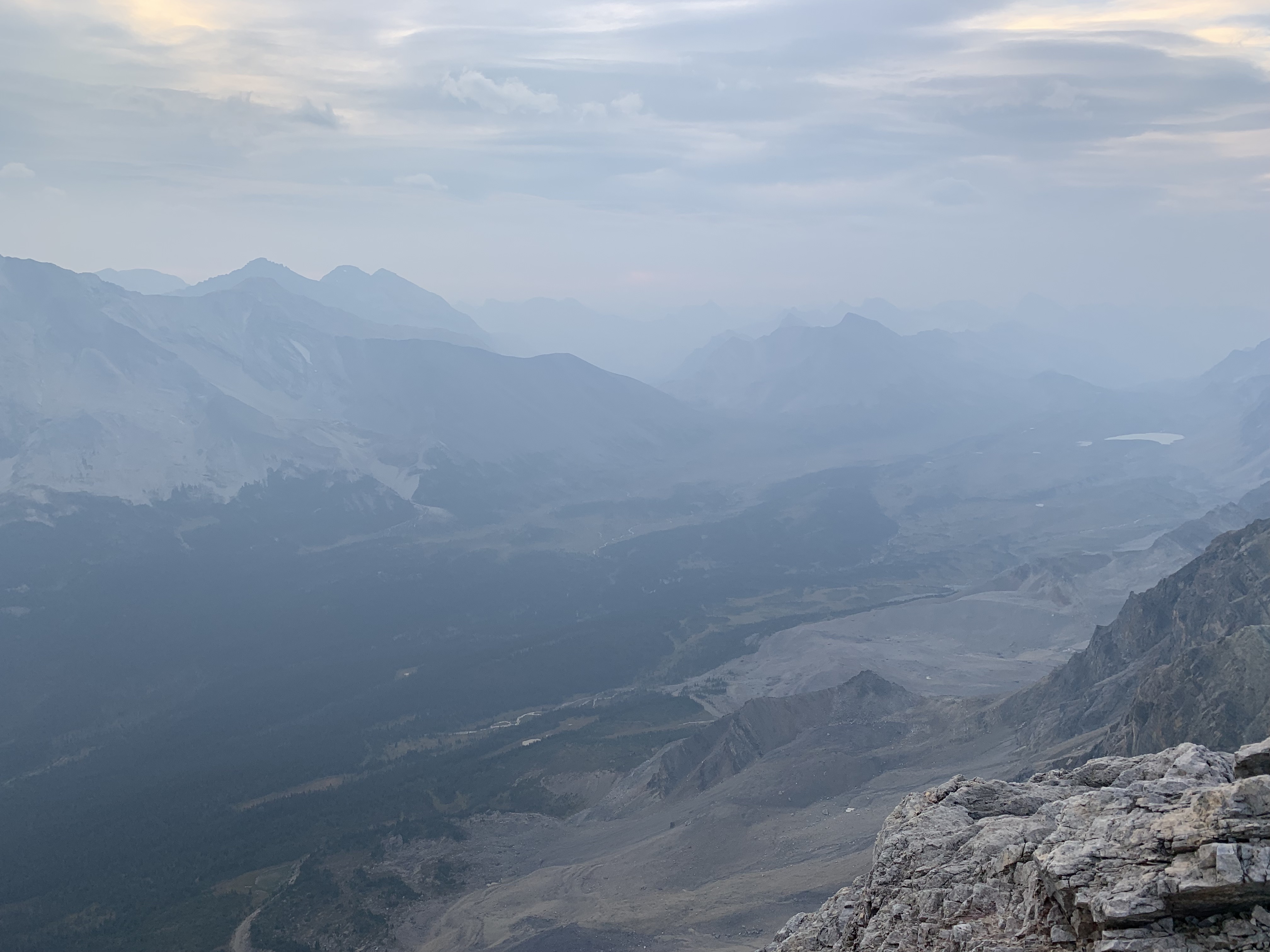 Smoky views from Bobac Mountain summit