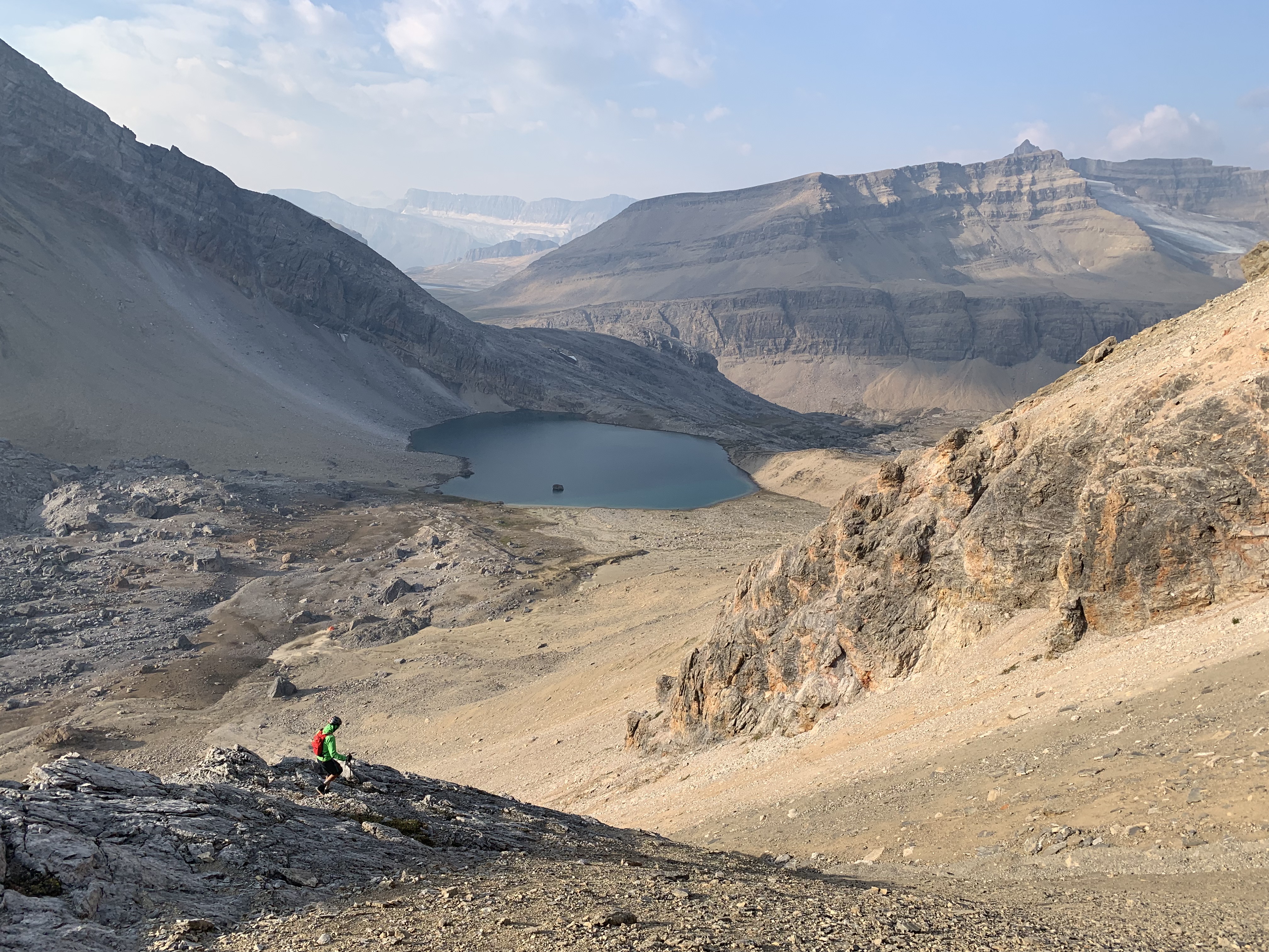 The descent gully from Bobac Mountain