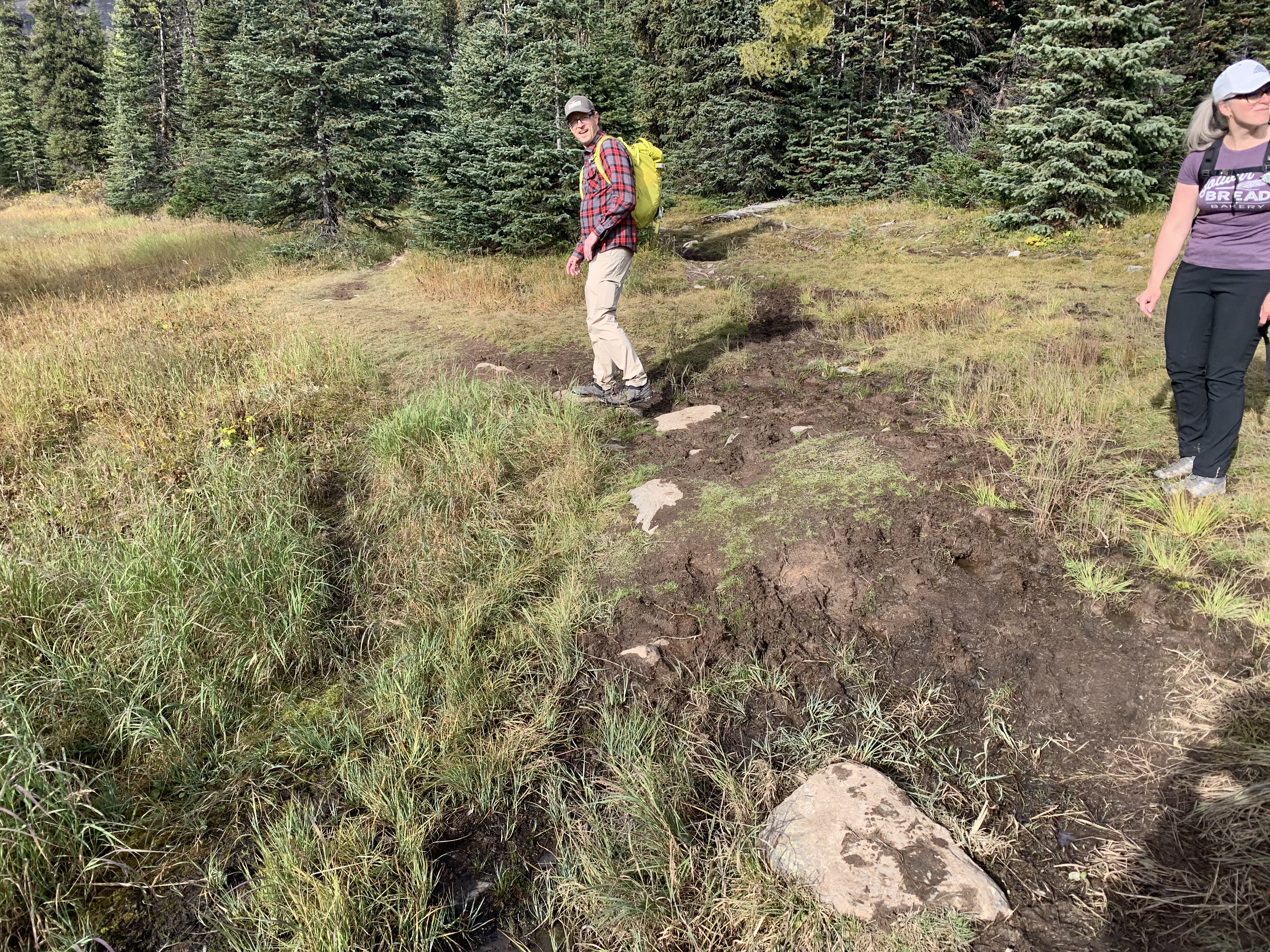 The boggy section before Taylor Lake