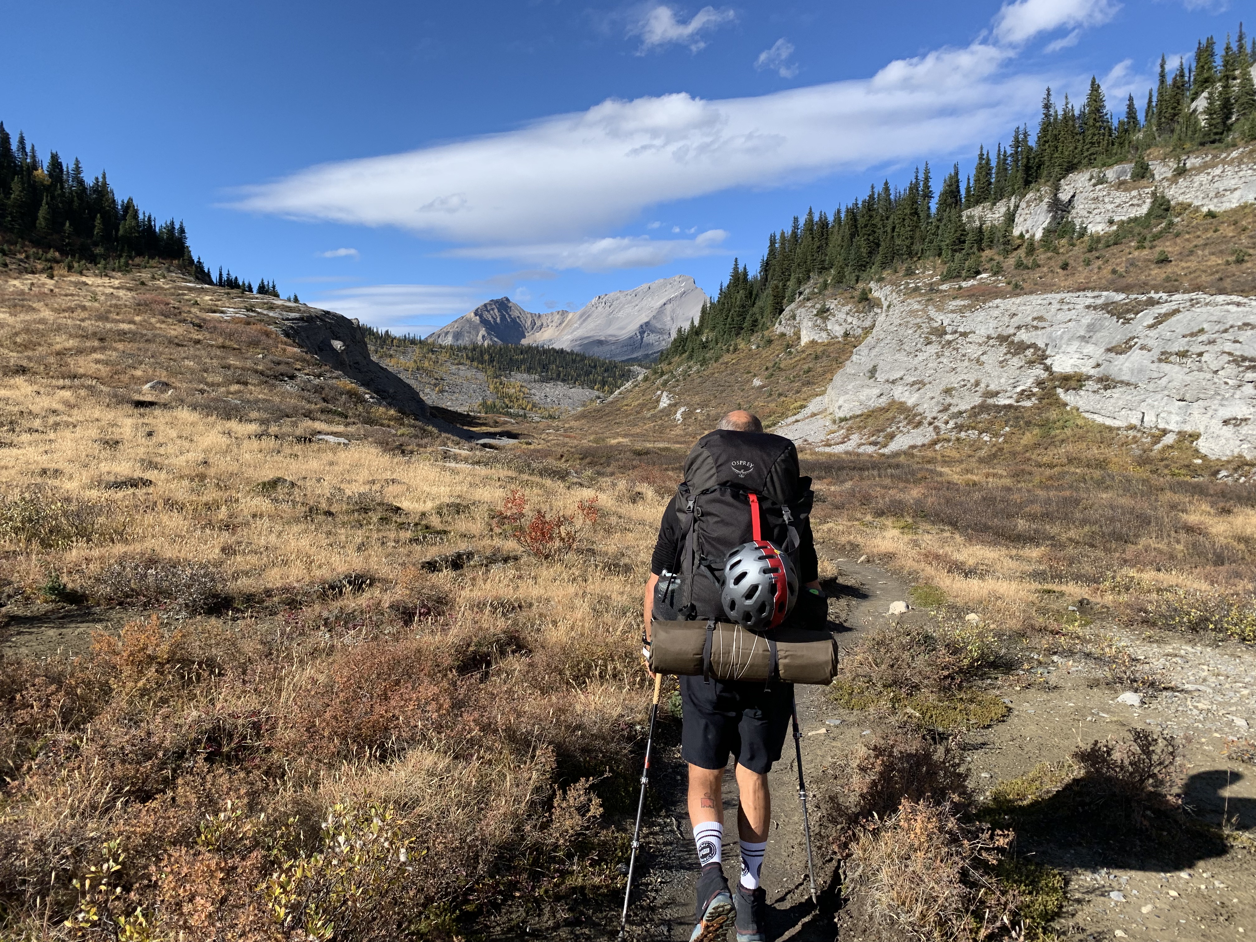 At the end of the meadow on the trail to Og Lake