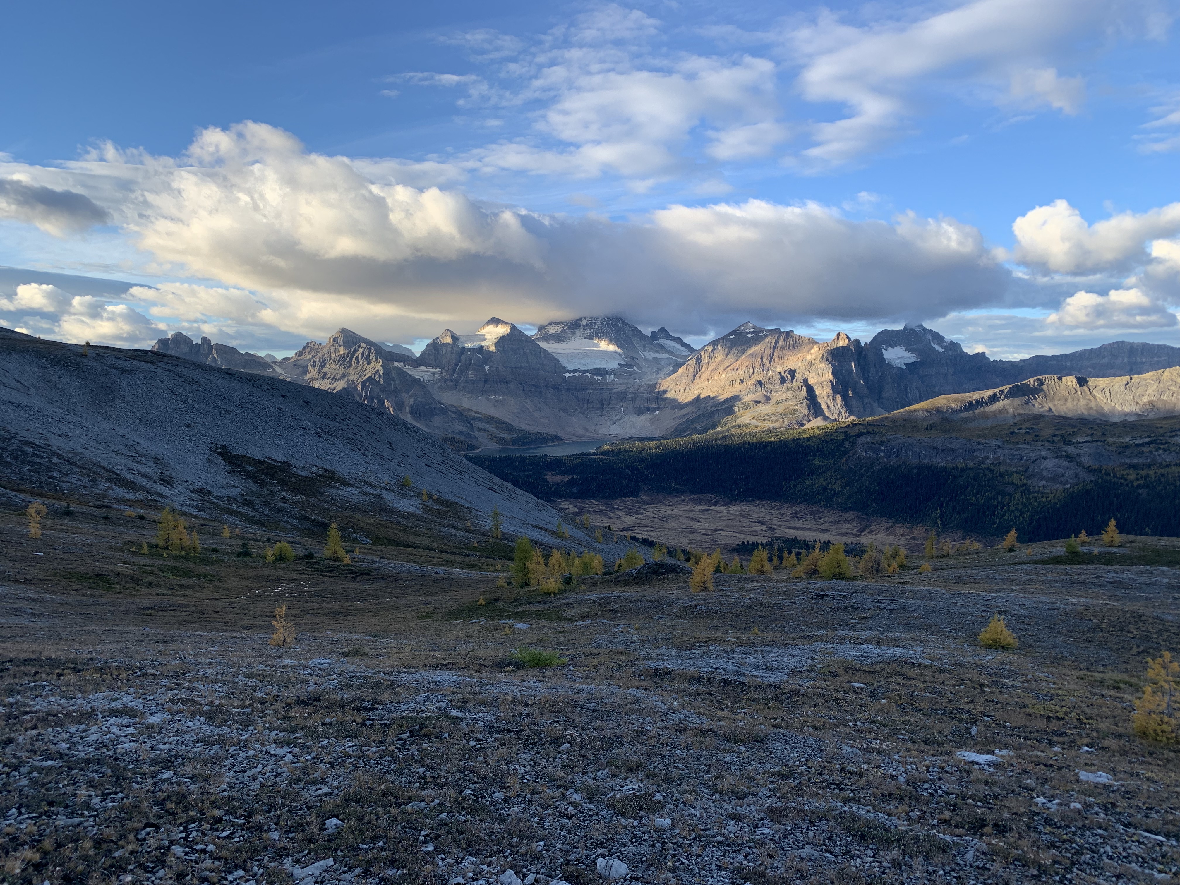 Mount Assiniboine from Cave Mountain