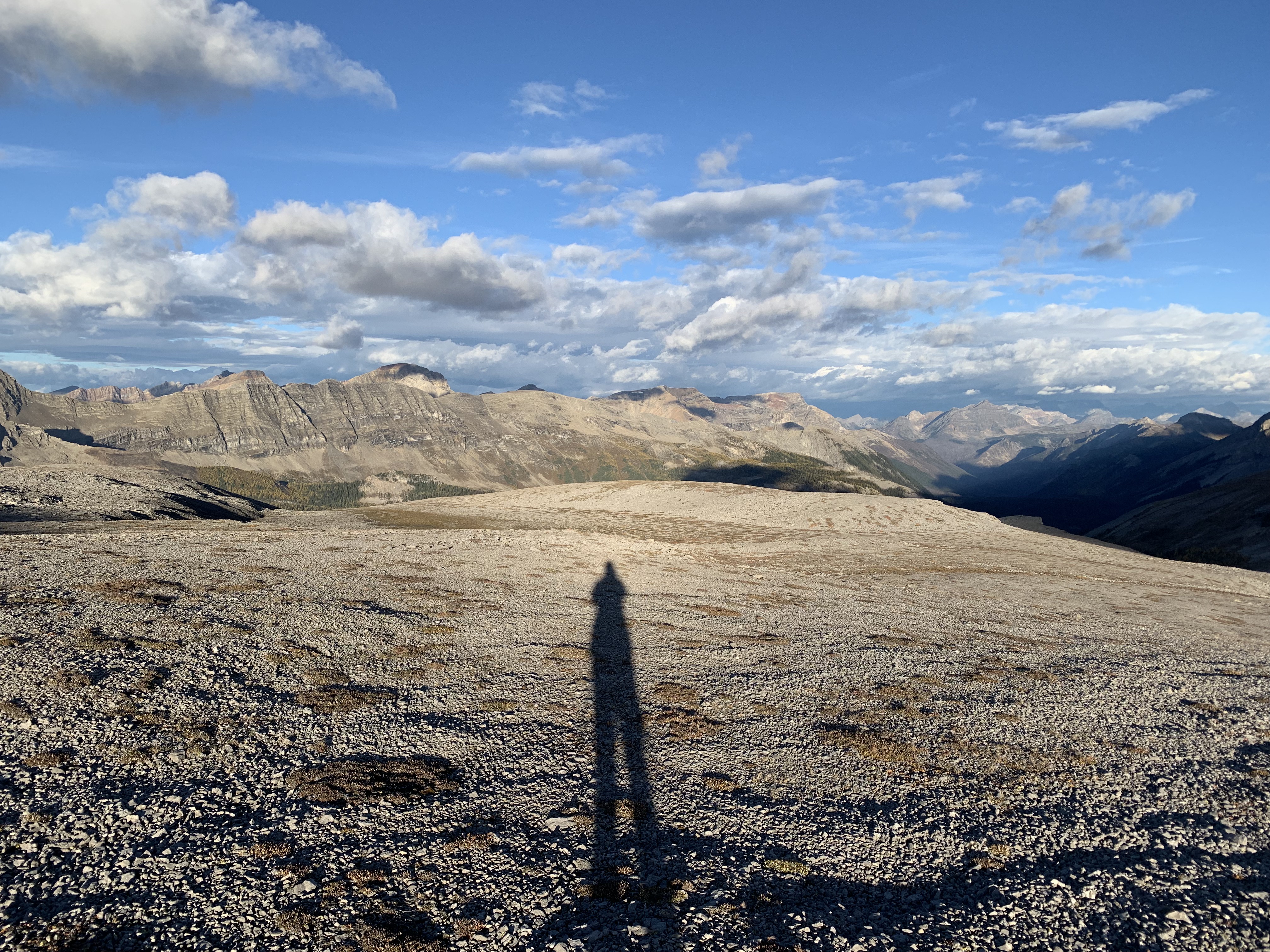 Long shadows on Cave Mountain