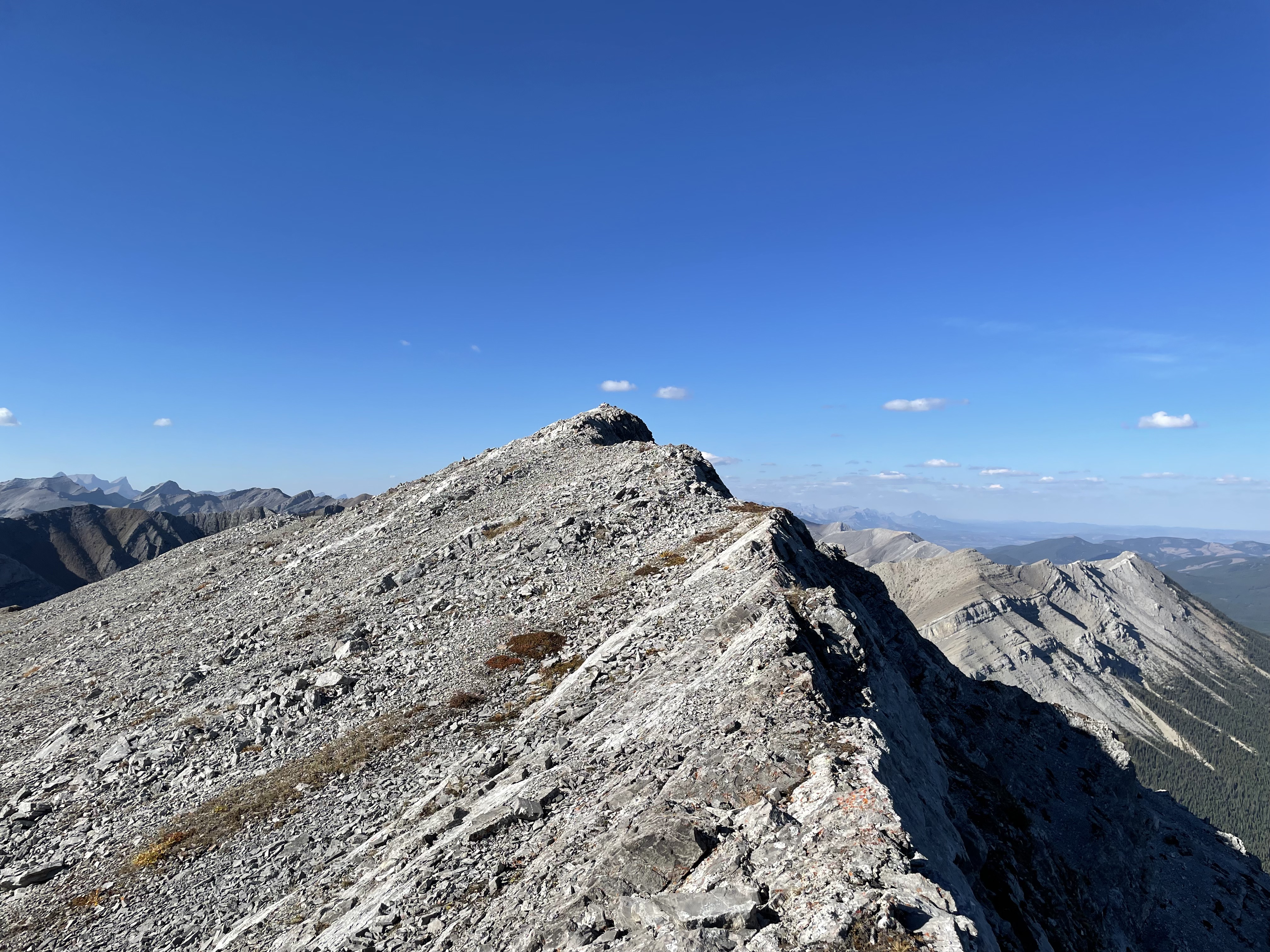 Approaching the summit of Nihahi Ridge