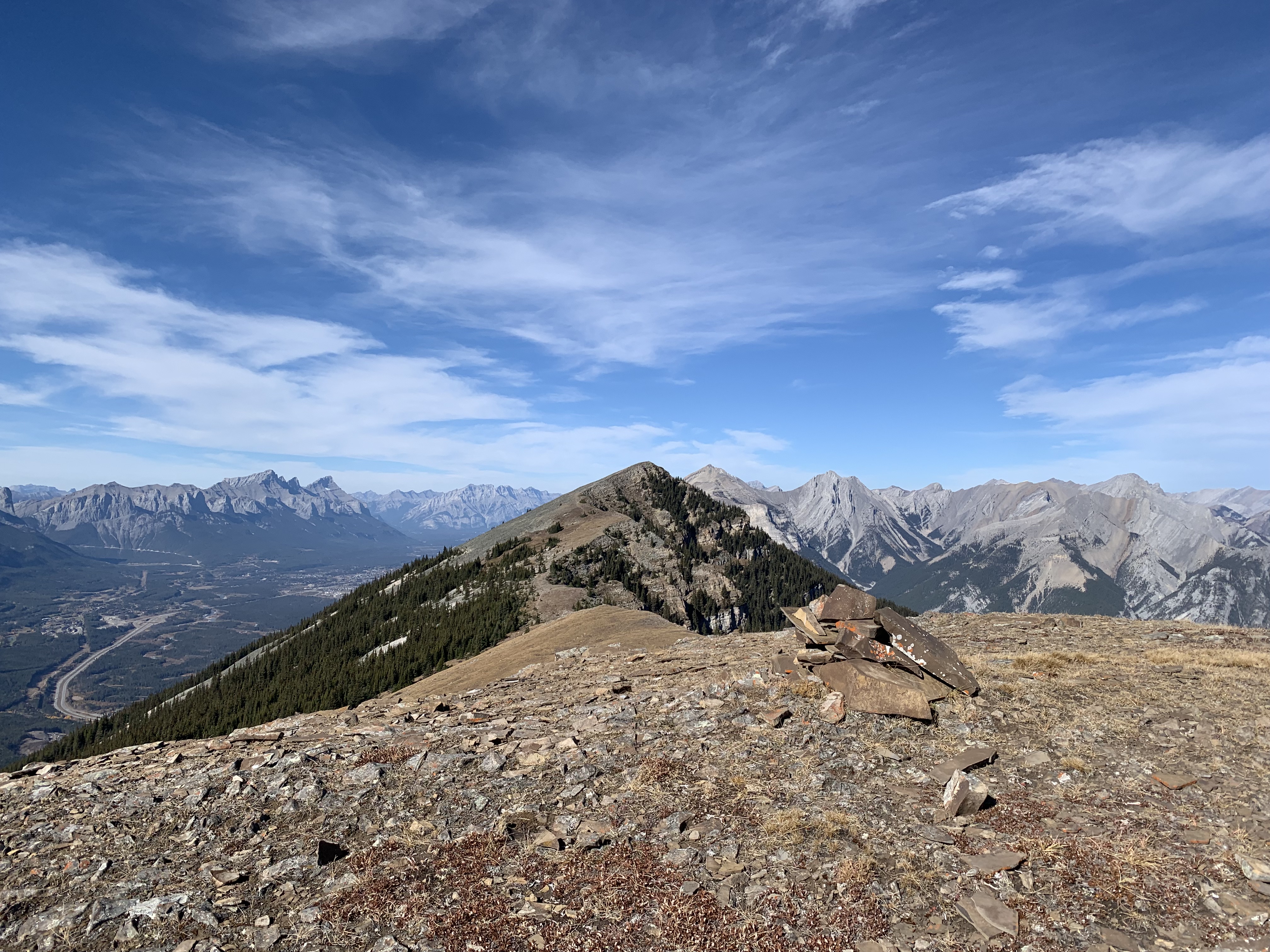 Looking at the true summit of Pigeon Mountain from the south summit. It was actually a fair grind up to this one. I almost wanted to count it as a separate peak.