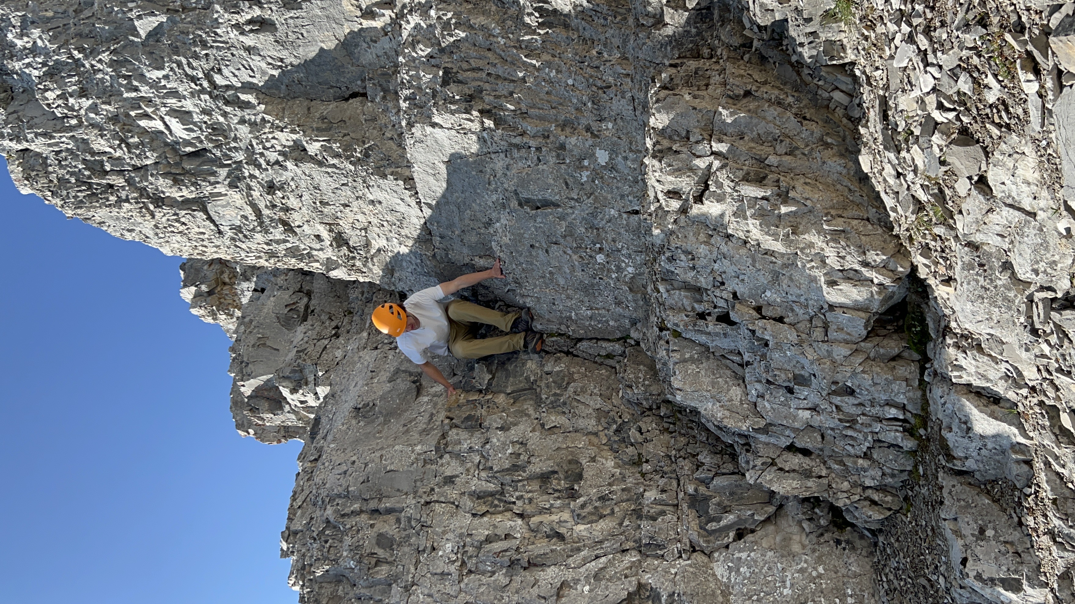 The crux on Mount Remus was very straightforward to descend. No proper downclimbing required.