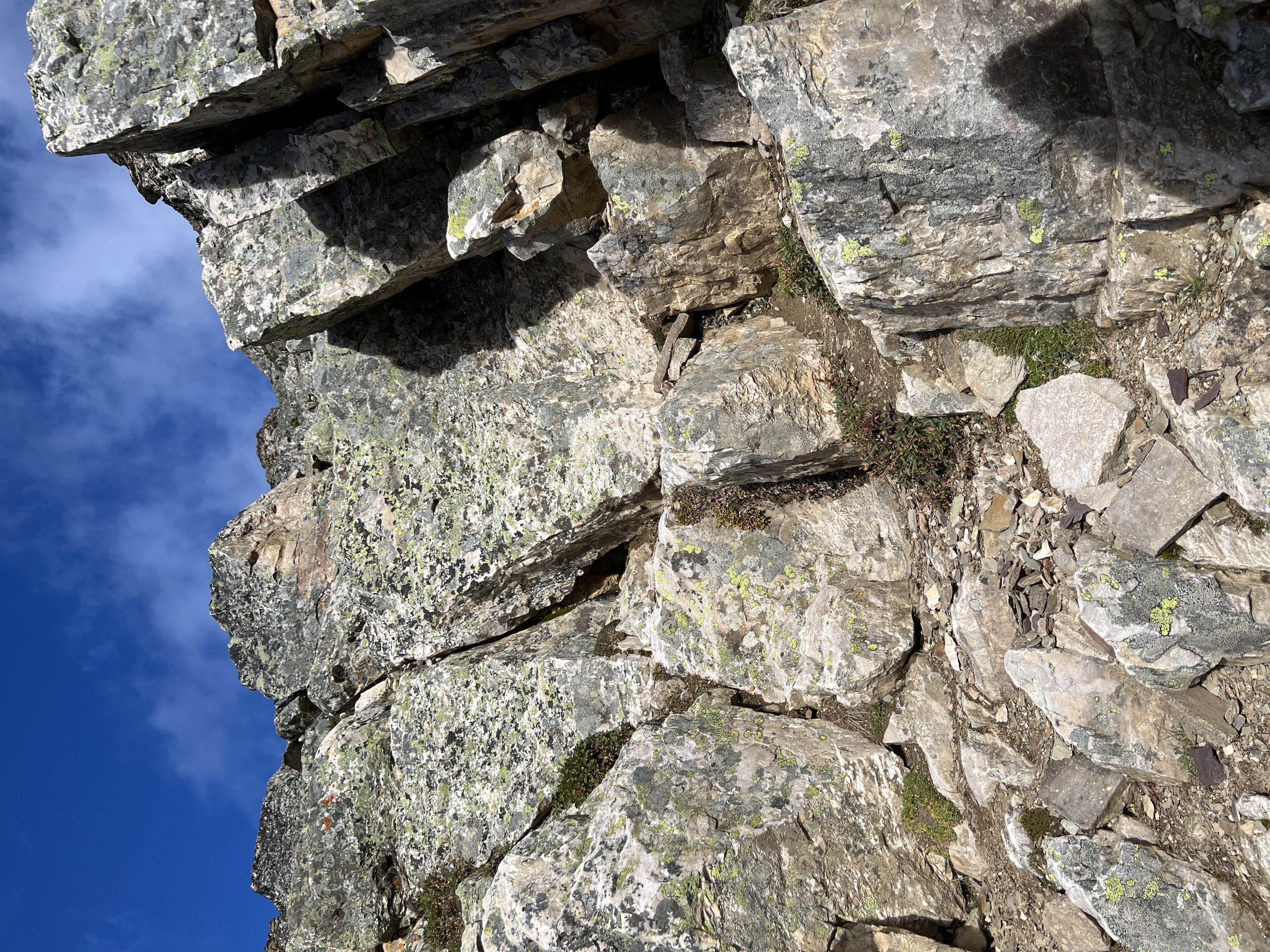 3rd class scrambling on Sunburst Peak