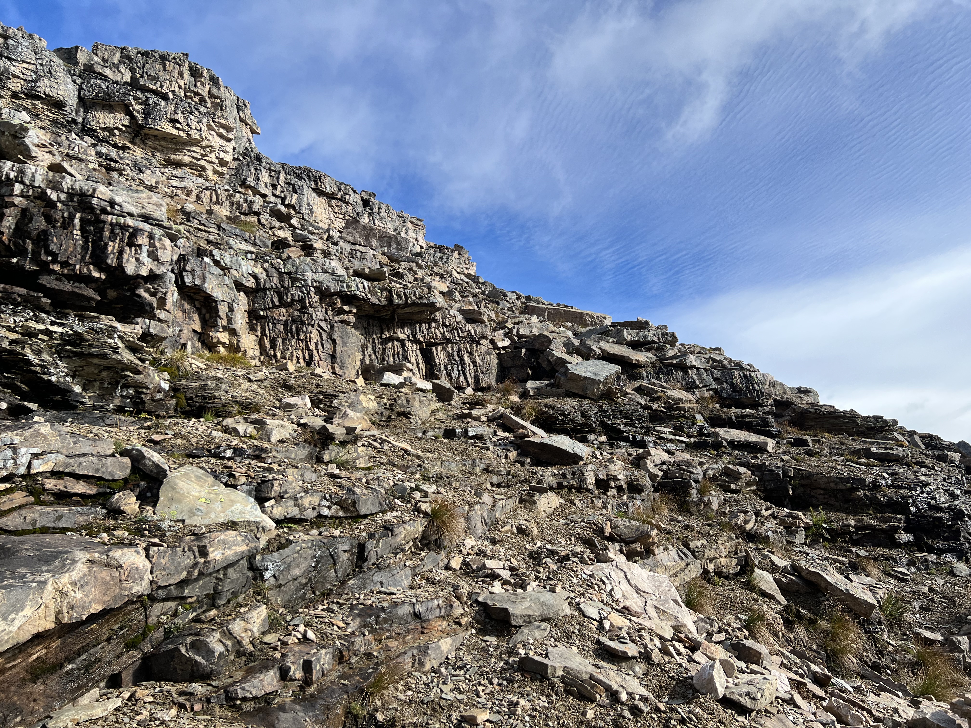 Nearing the summit of Sunburst Peak