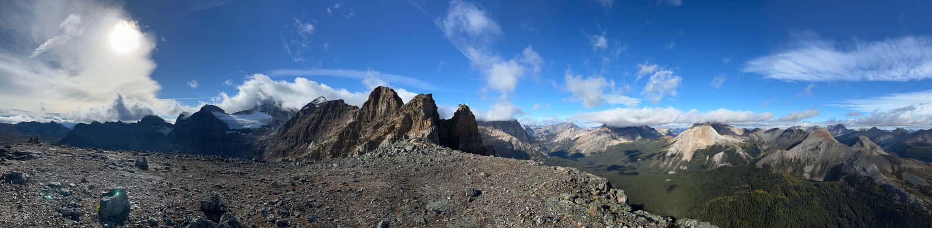 Pano from the summit of Sunburst Peak