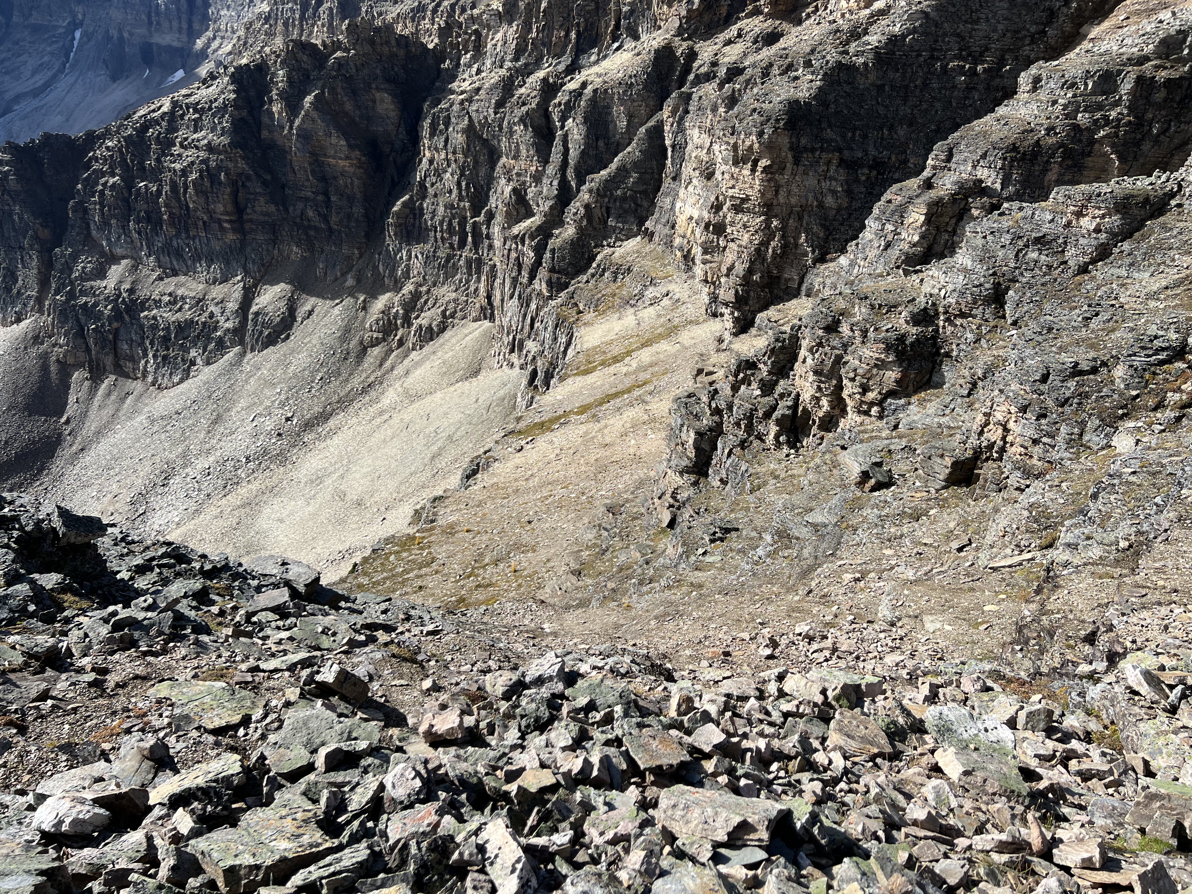 Descending from Sunburst Peak