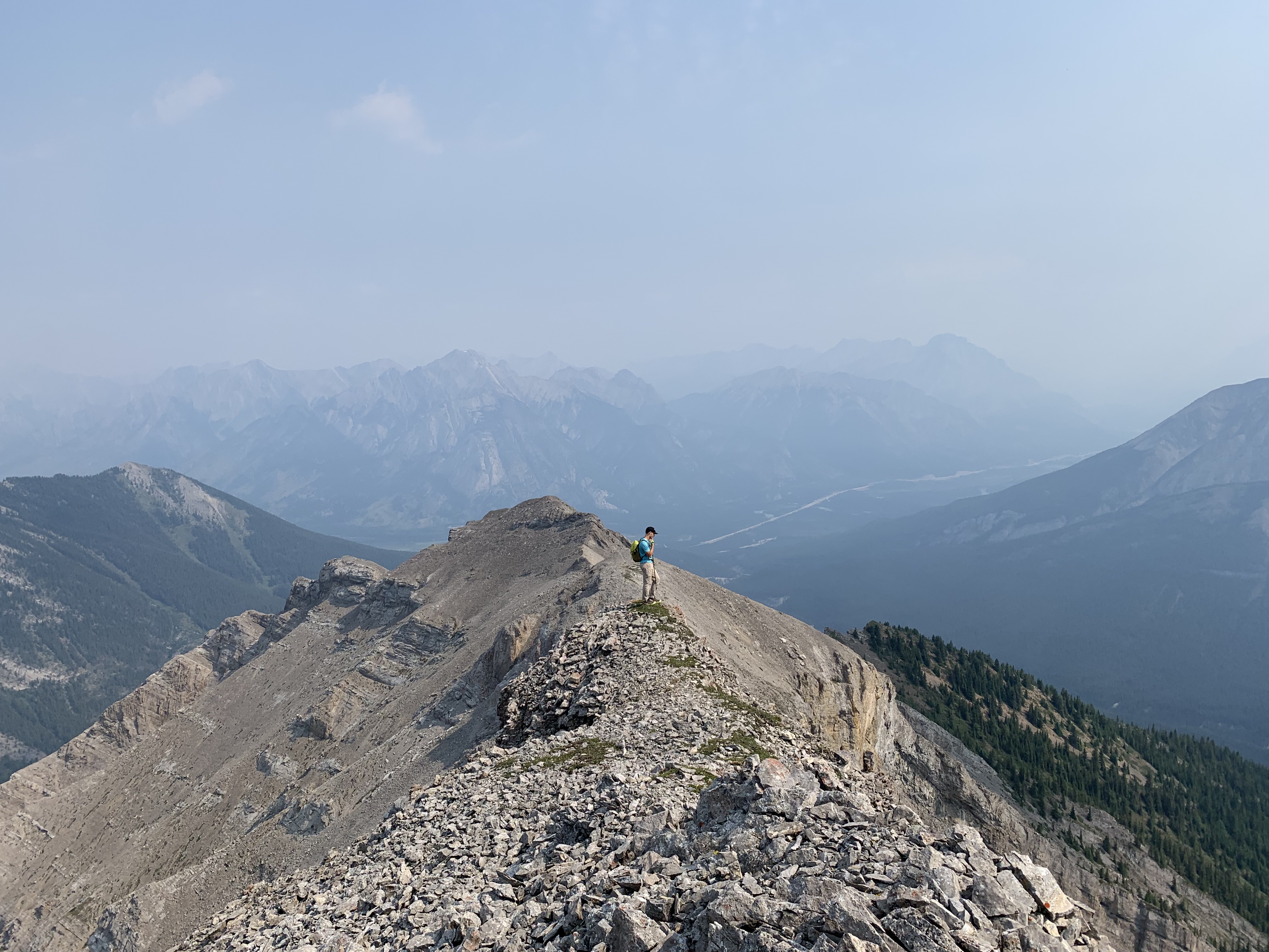 Antoine on the ridge of Brewster Peak