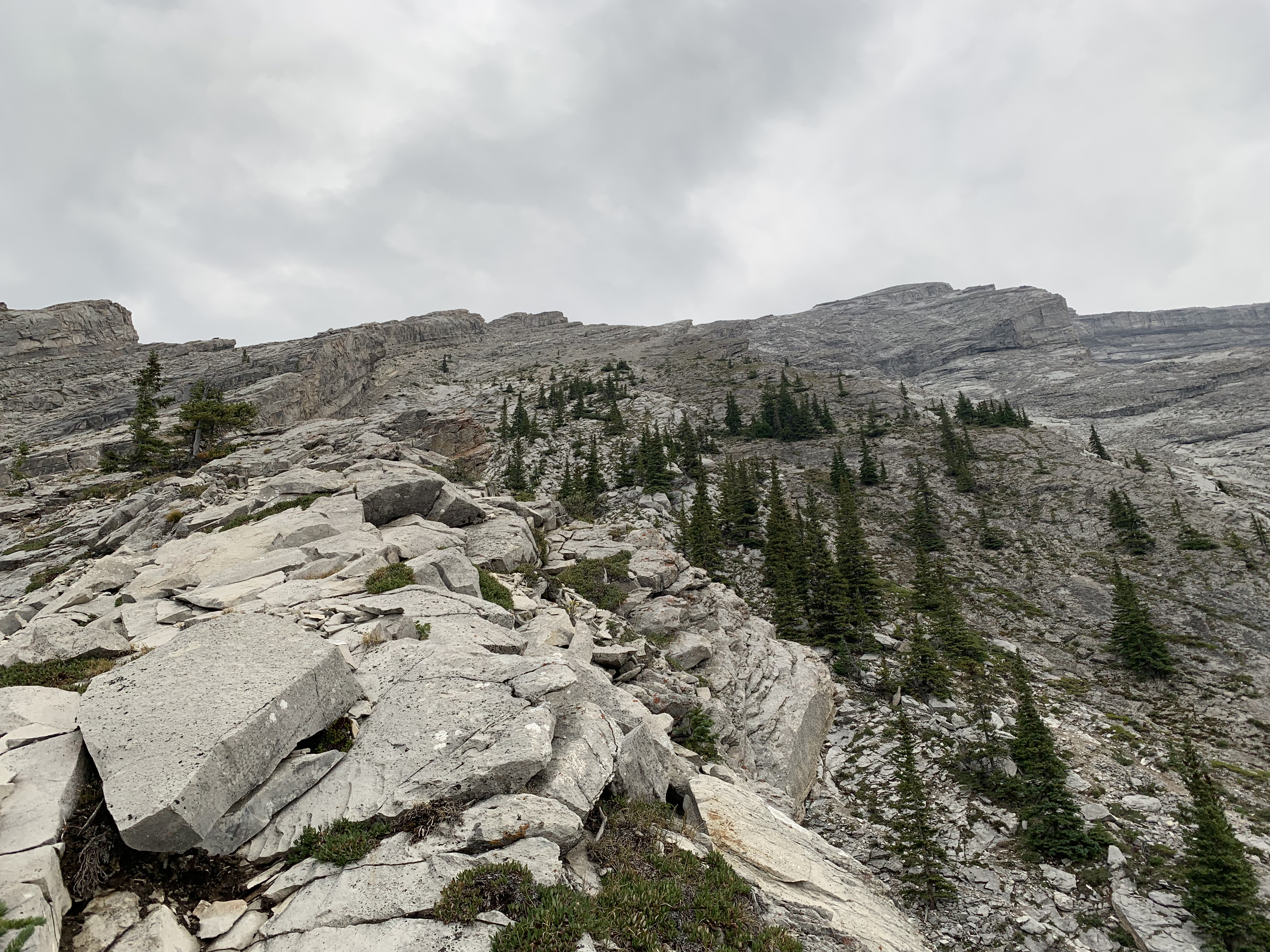 We’re following the ridge all the way from left to the summit of Big Sister