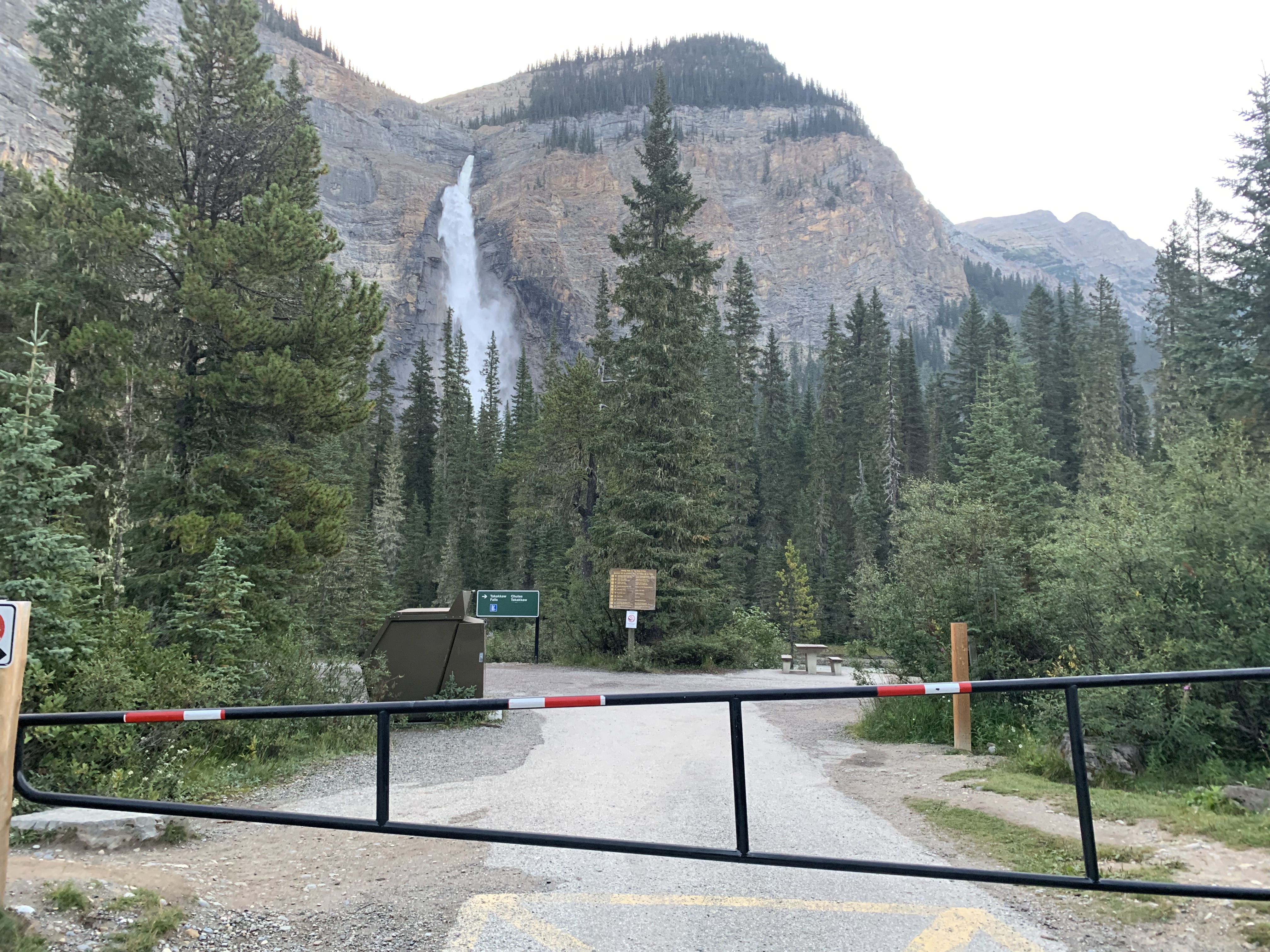 Takakkaw Falls from Takakkaw Falls Parking Lot