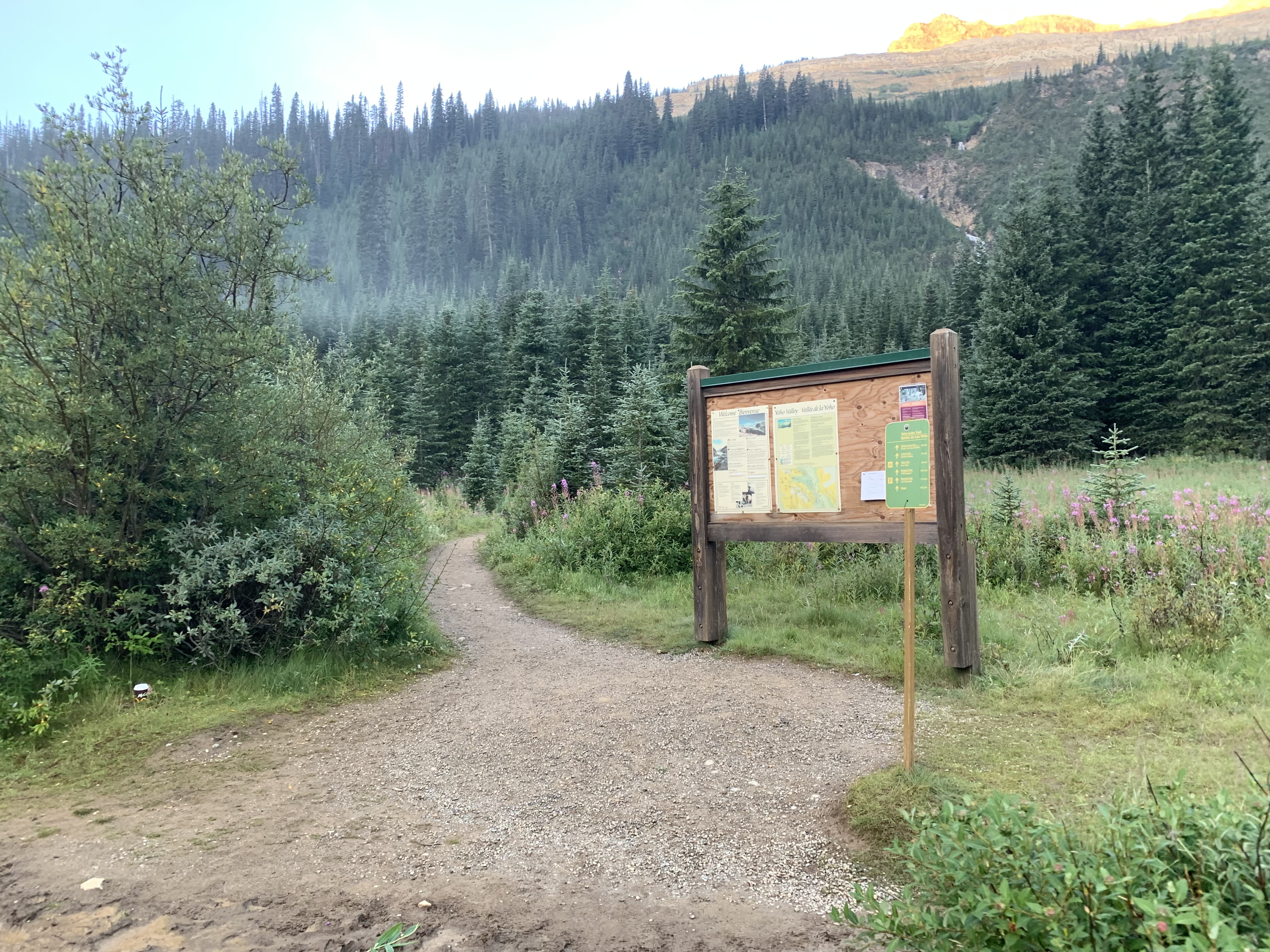 The Iceline Trail trailhead