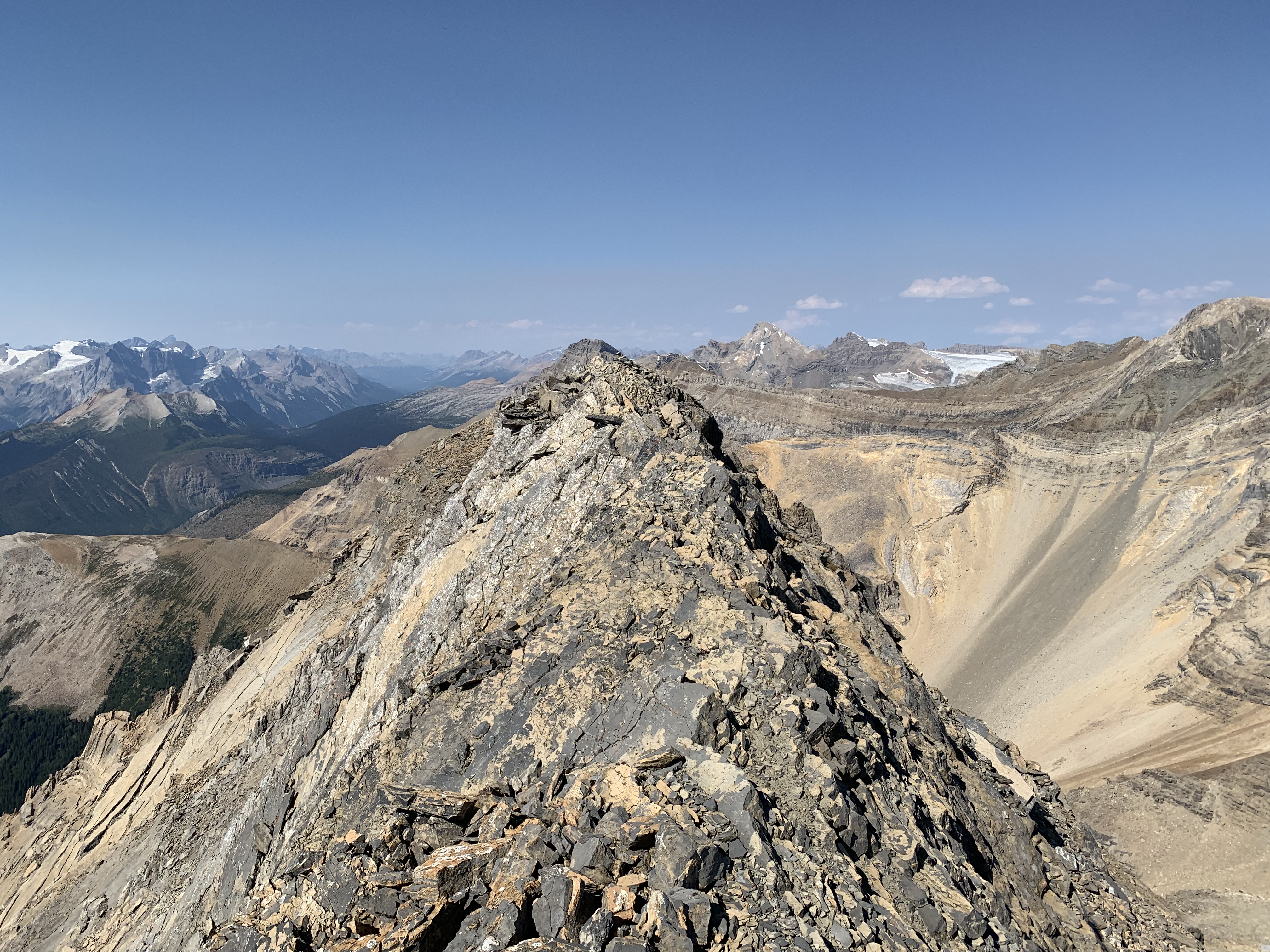 Summit ridge on Kiwetinok Peak