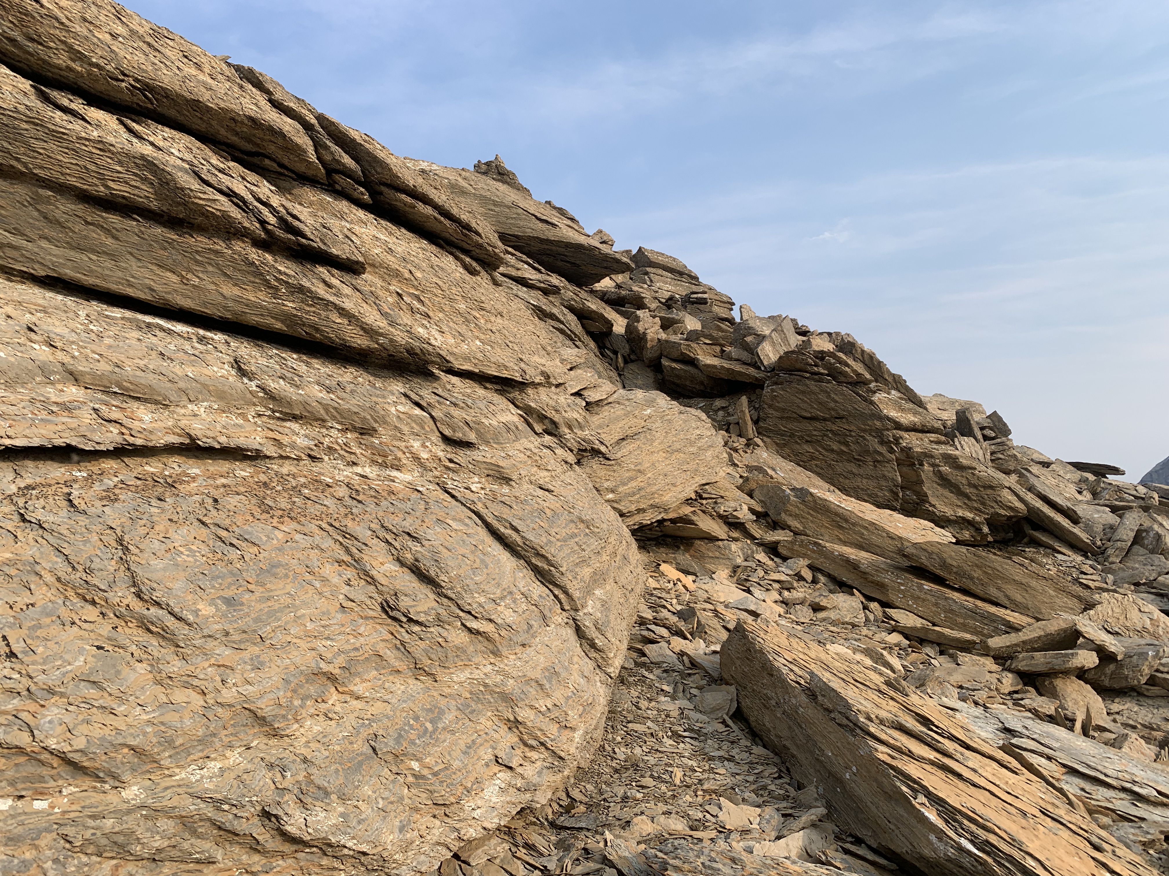 Scrambling on Mount Kerr