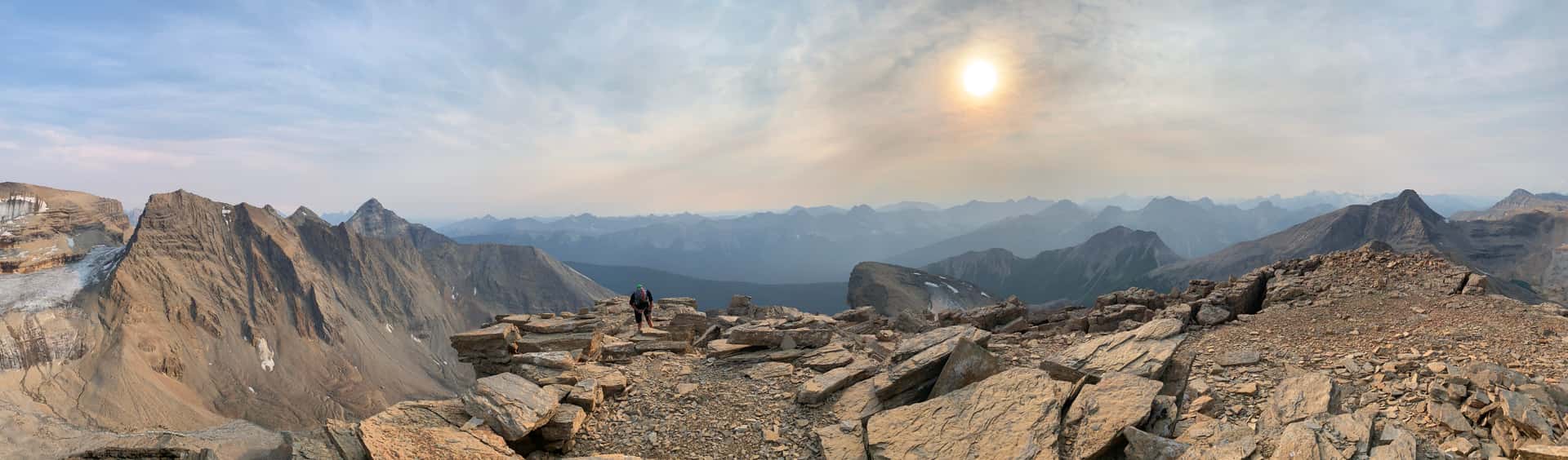 Summit pano from Mount Kerr