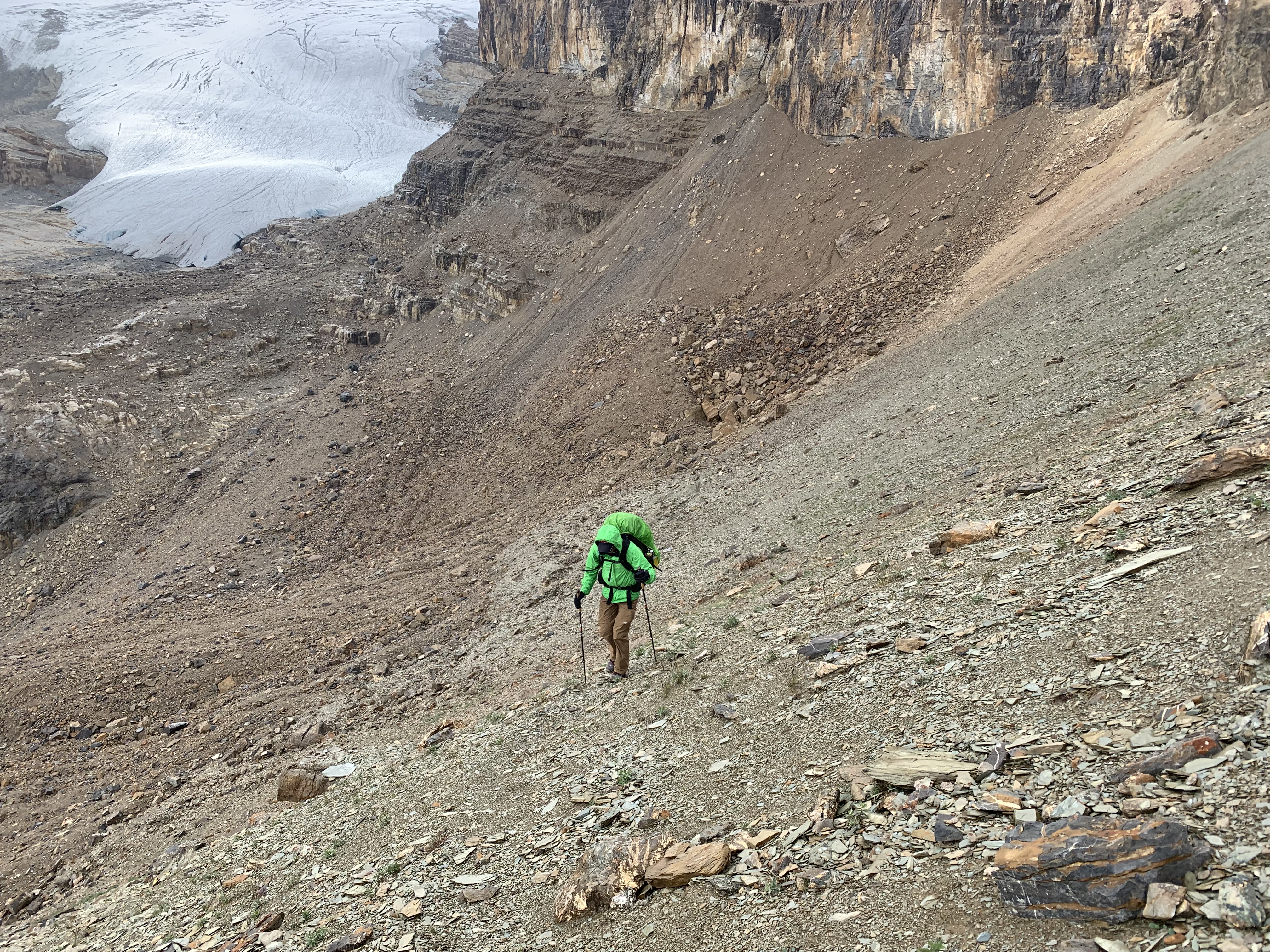 Heading up the slope to Whaleback Mountain