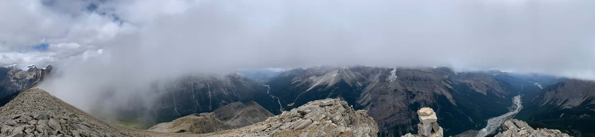 Summit pano from Mount Field