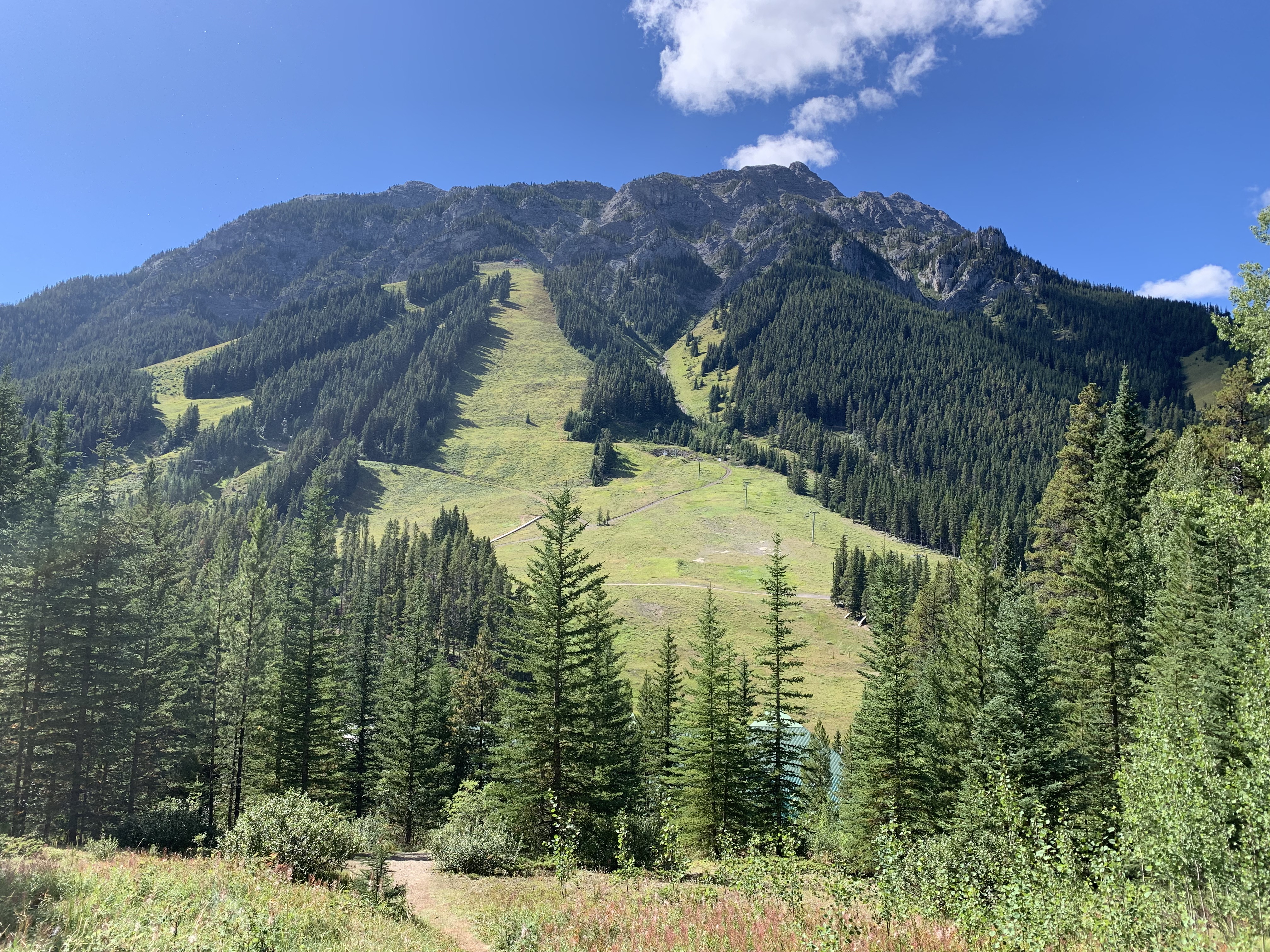 Mount Norquay from the Stoney Squaw Mountain descent