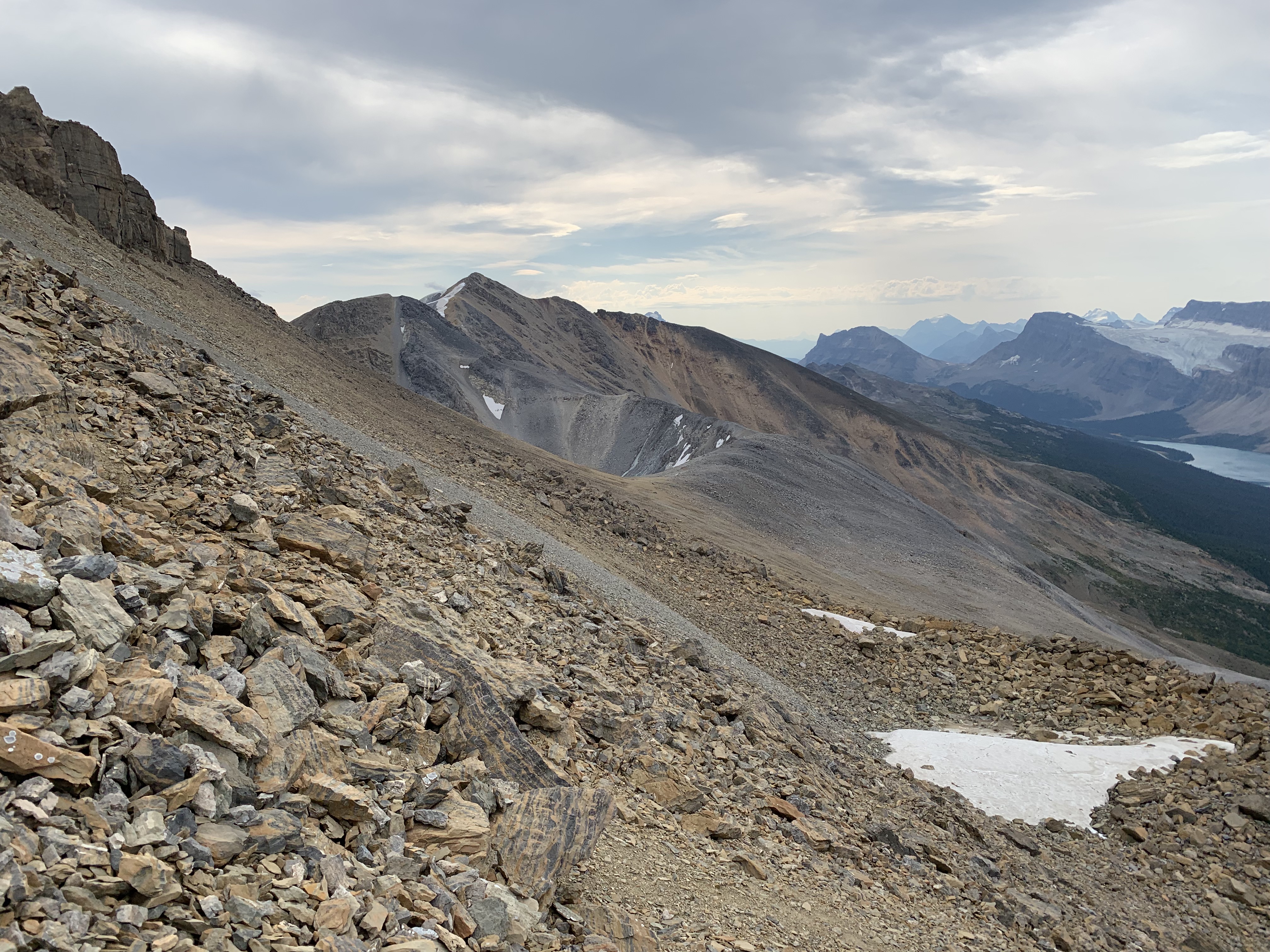 The traverse to Charlie Peak from Observation Peak