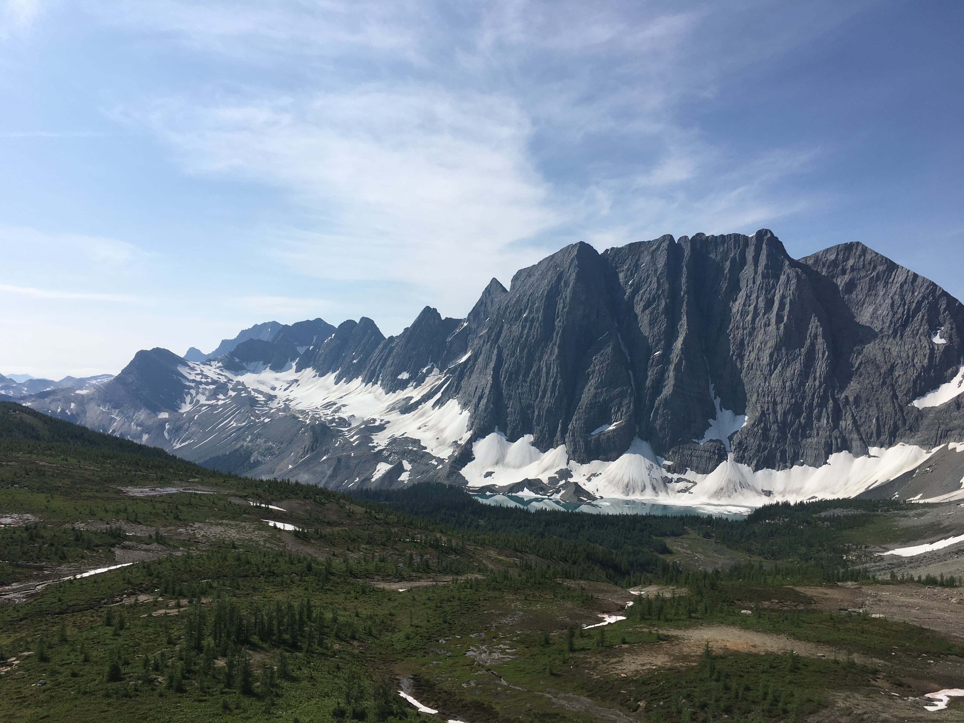 Floe lake and the last part of The Rockwall Trail