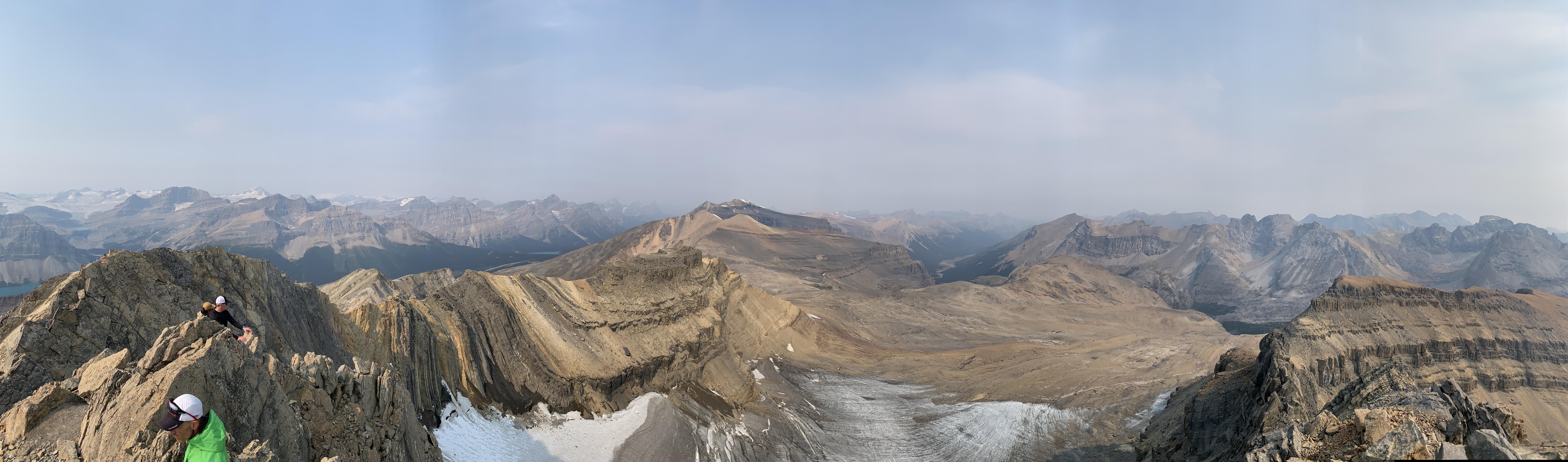 Pano from the summit of Cirque Peak