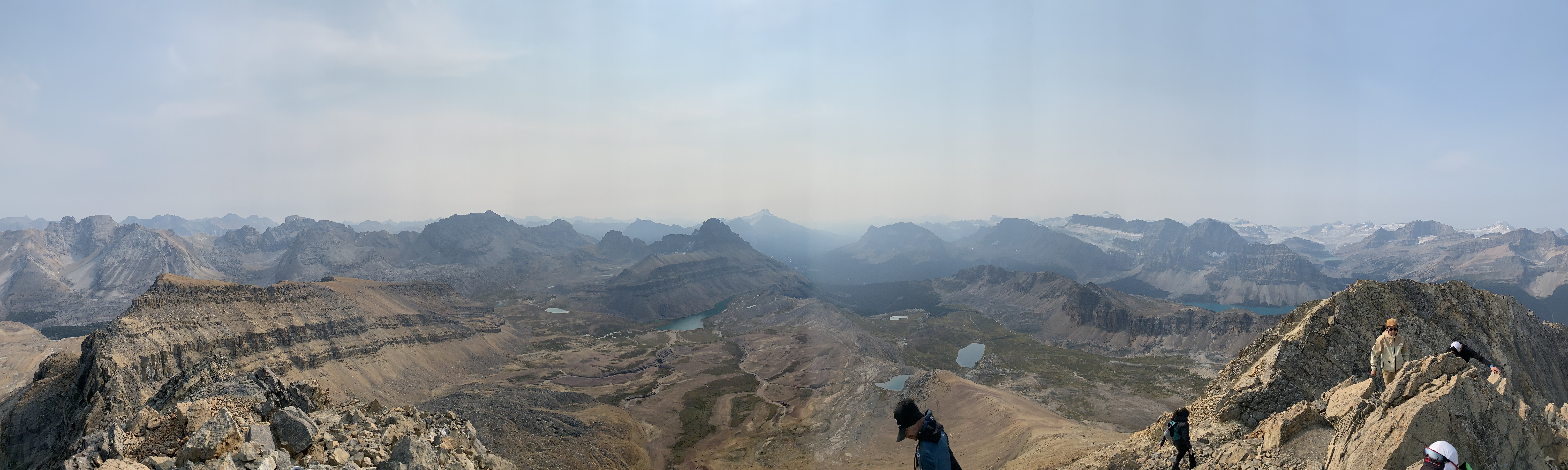 Pano from the summit of Cirque Peak