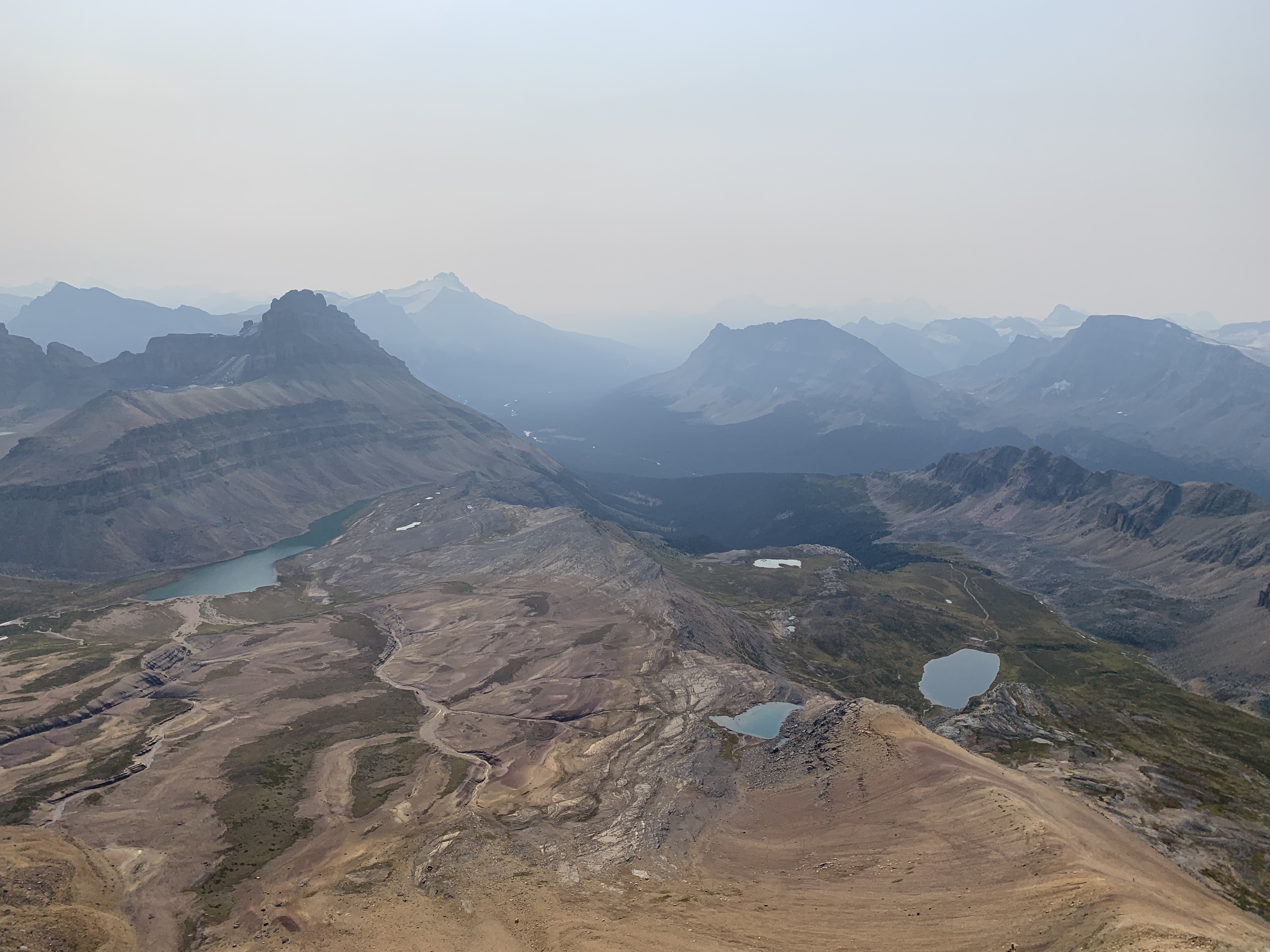 Surrounding lakes from Cirque Peak