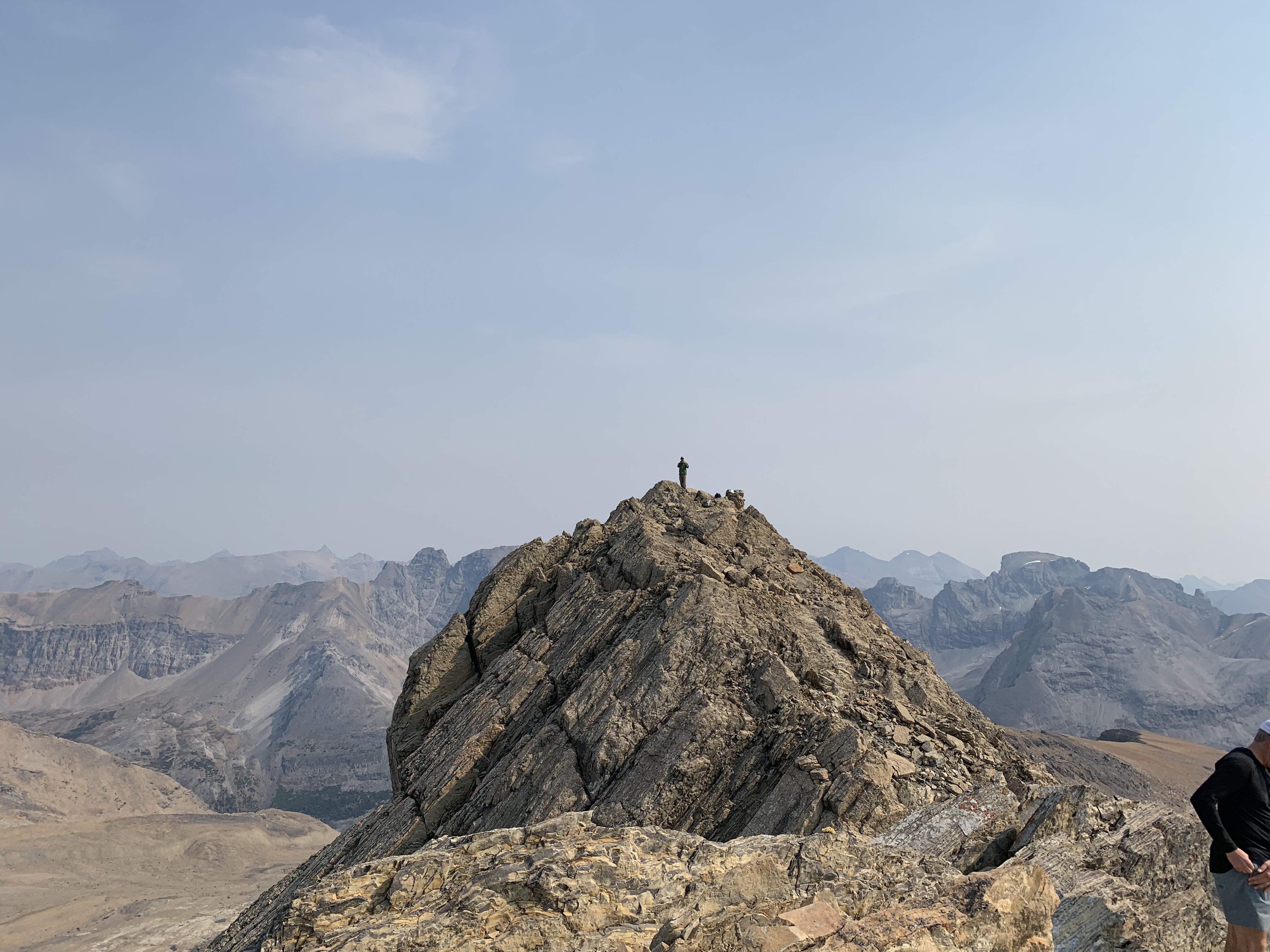 Michael on the summit of Cirque Peak