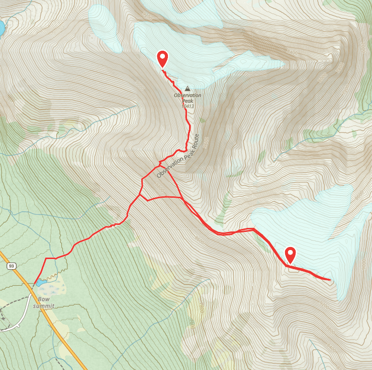 Observation Peak and outliers Gaia GPS route